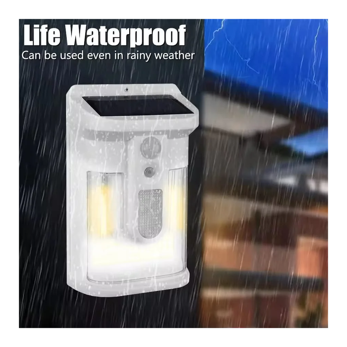 Outdoor Solar Wall Light with Motion Sensor