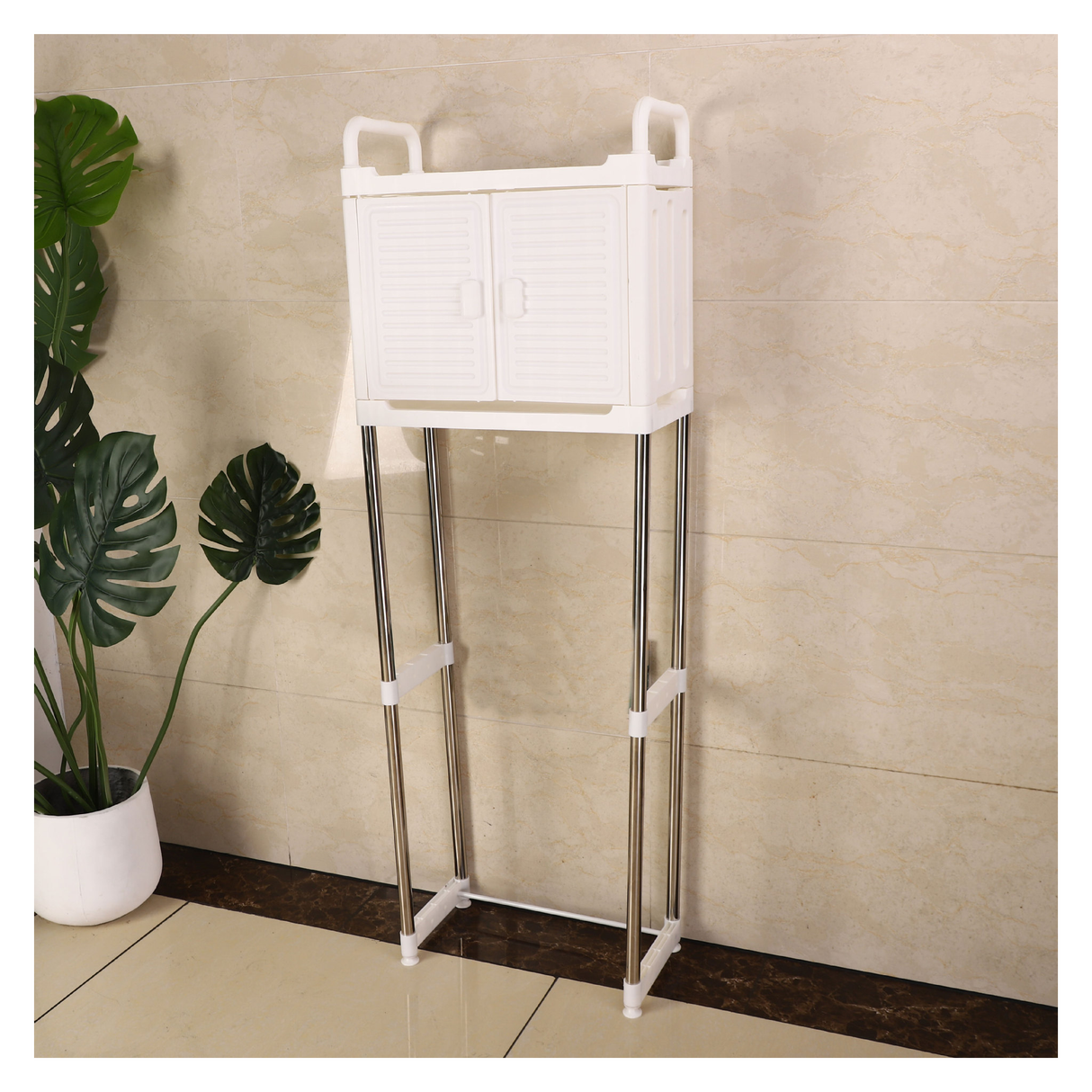 Over-The-Toilet Bathroom Storage Rack with 2 Shelves