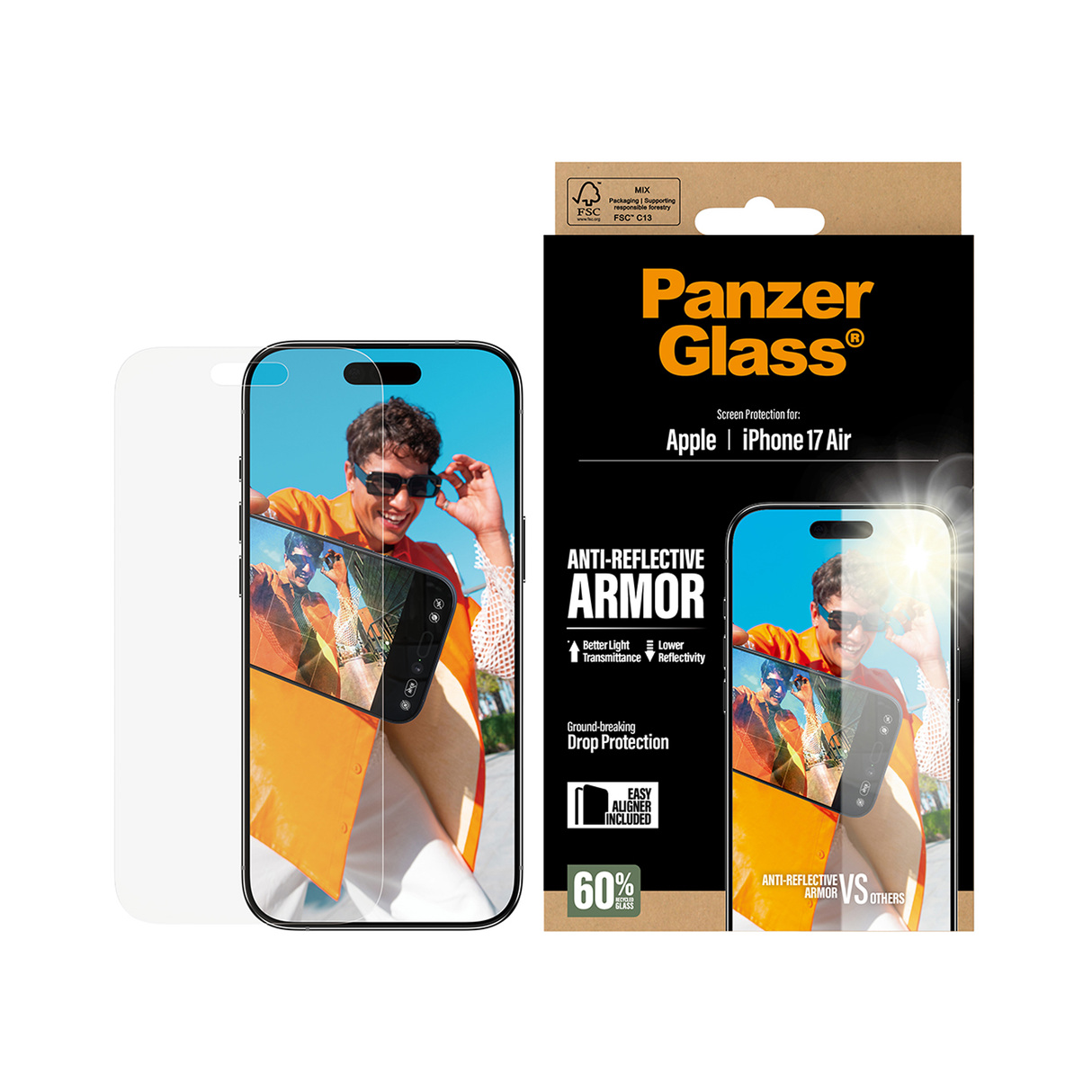 PanzerGlass Anti Reflective Armor Screen iPhone 17 Air 6.6 Inch