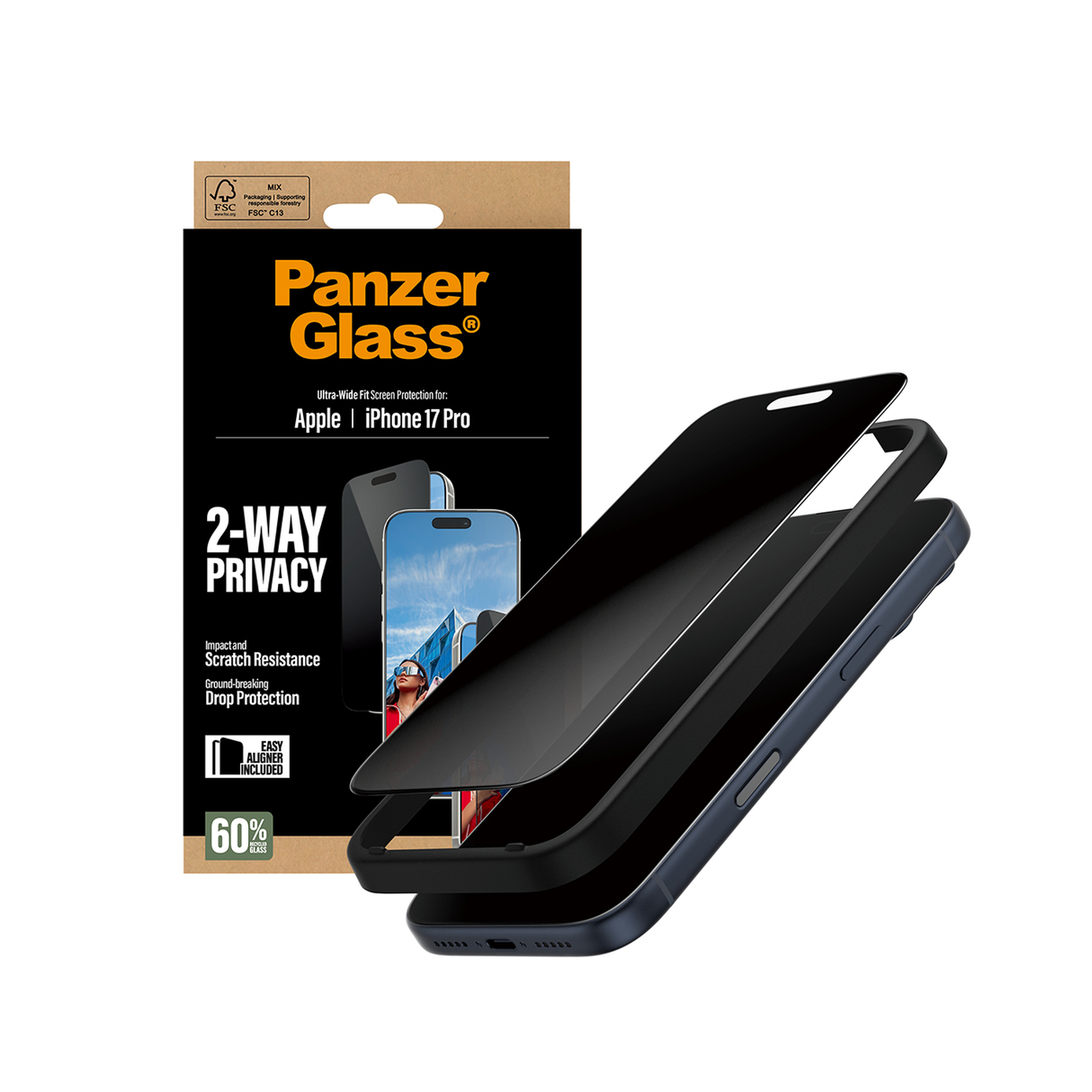 PanzerGlass Privacy Screen iPhone 17 - 6.3 Inch Ultra