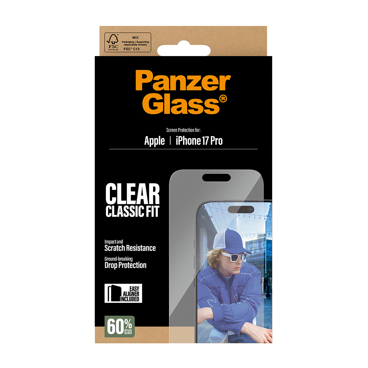 PanzerGlass Screen 6.3 Inch iPhone 17 Pro Classic
