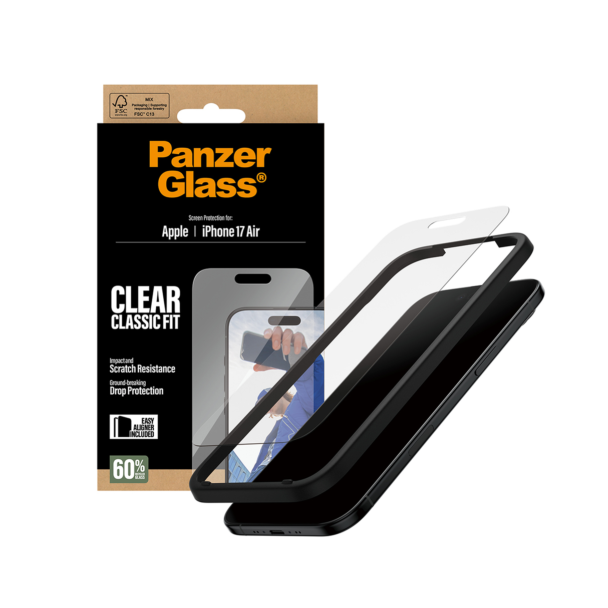 PanzerGlass Screen iPhone 17 Air 6.6 Inch Classic