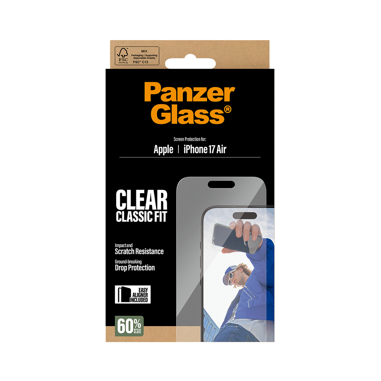 PanzerGlass Screen iPhone 17 Air 6.6 Inch Classic