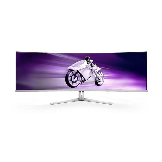 PHILIPS EVNIA 8000 - 49 Inch Dual QHD 240Hz HDMI 2.1 QD-OLED Curved Gaming Monitor - White