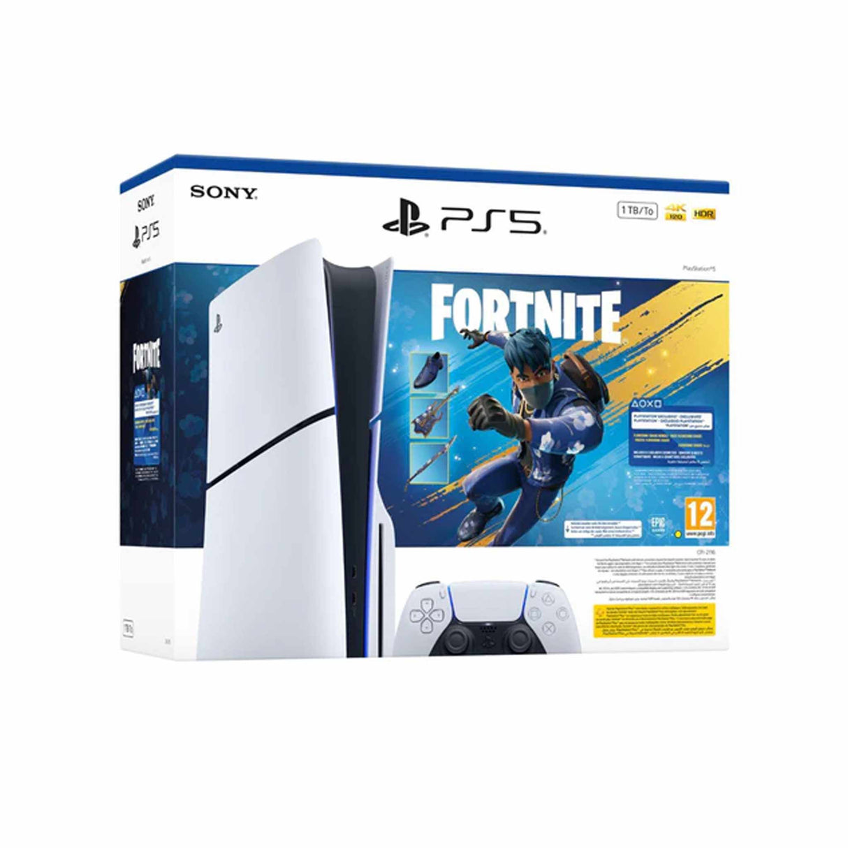 Sony PlayStation 5 Disc Console-1TB-Fortnite Bundle Limited Edition - White
