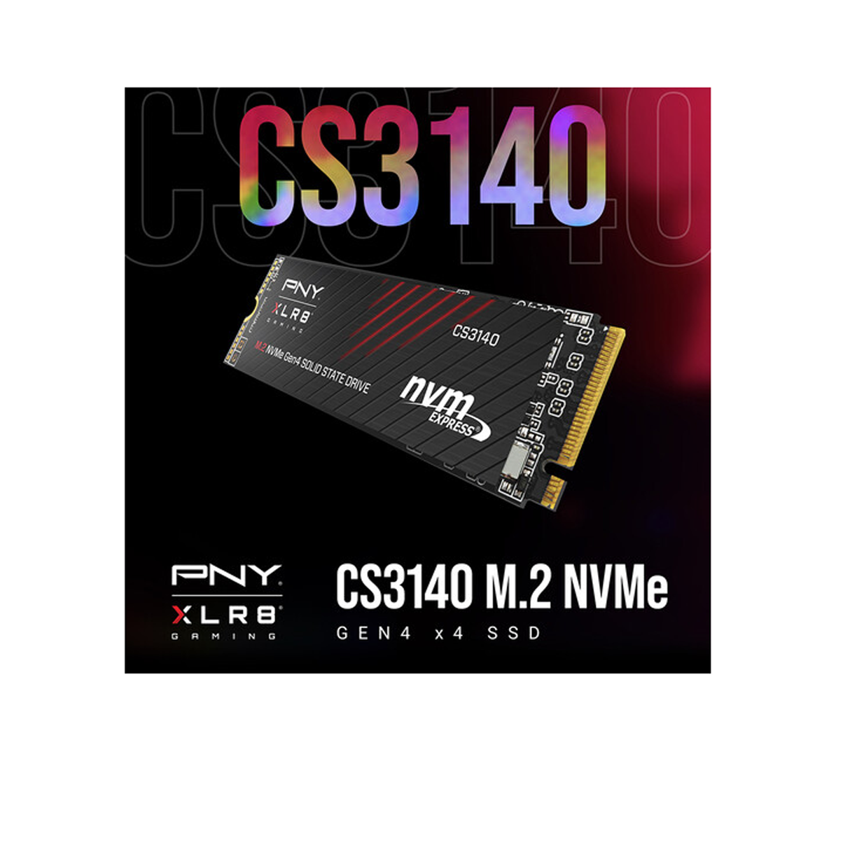 PNY XLR8 CS3140 2TB M.2 2280 PCIe Gen4X4 NVMe Internal SSD