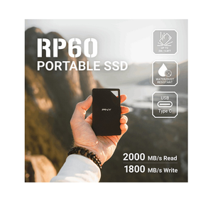 PNY RP60 1TB USB 3.2 Gen 2x2 Type-C Portable SSD