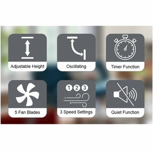 PRiMERA TEMPO 16 Inch Stand Fan - Zayoom