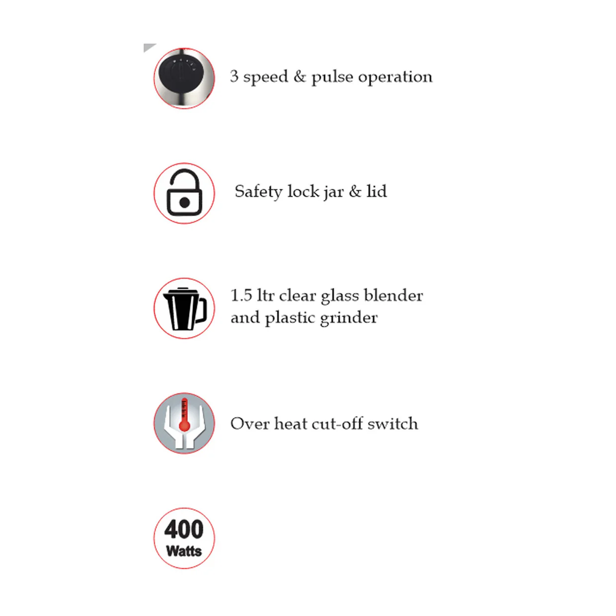 Primer Crystal 2 In 1 Blender - 400W - ASIS