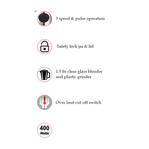 Primer Crystal 2 In 1 Blender - 400W - ASIS