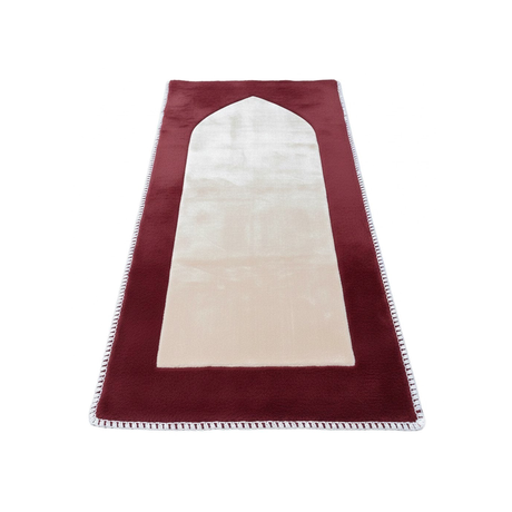 سجادة صلاة مبطنة قابلة للطي مع مسند ظهر قابل للإمالة 110 × 53 سم