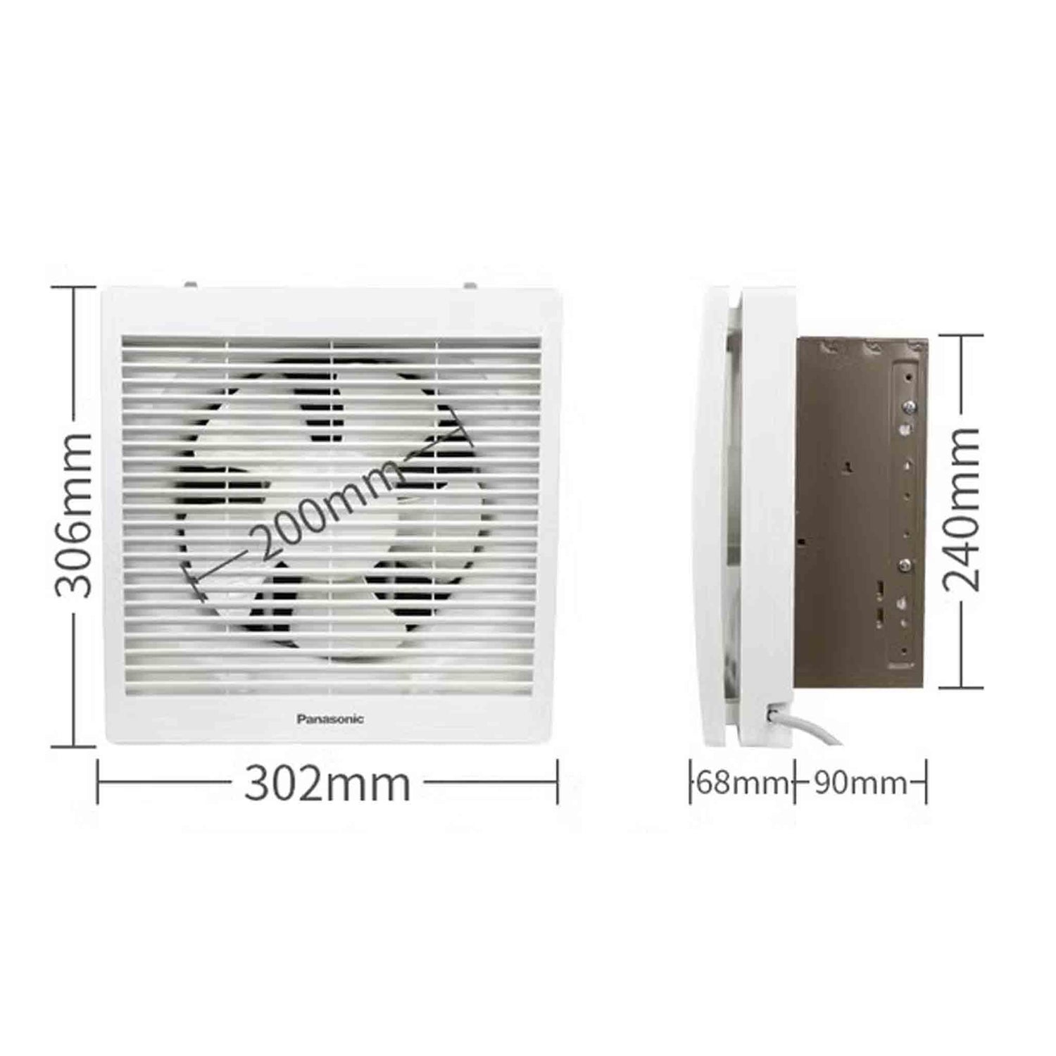 Panasonic 16 inch Window Mount Type Ventilating Fan - White - Zayoom