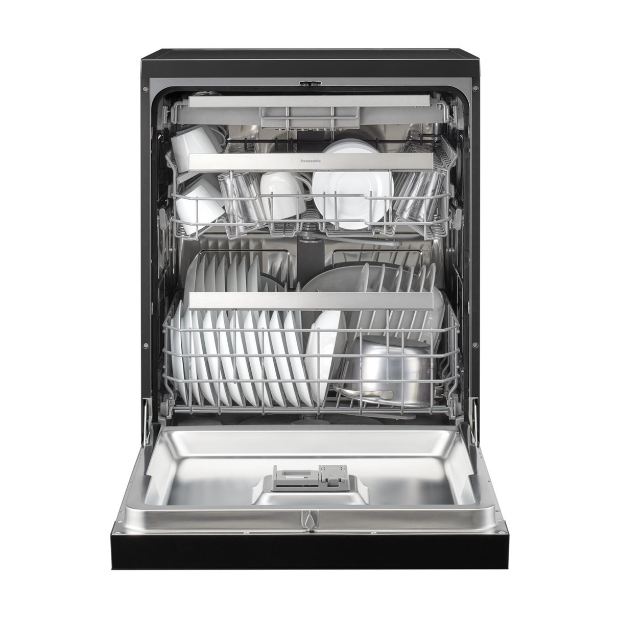Panasonic 15 Place Dishwasher With 11 Programs And Self-Cleaning Function - Black