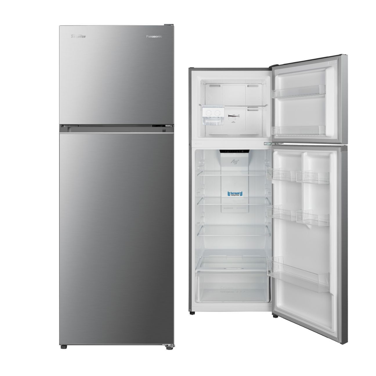 Panasonic Top Mount Freezer Refrigerator 348 Liters - Silver