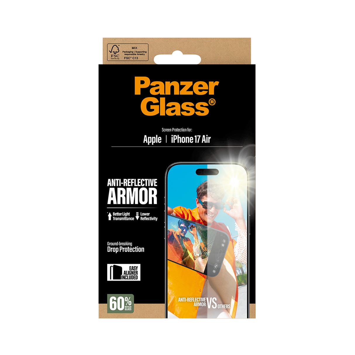 PanzerGlass Anti Reflective Armor Screen iPhone 17 Air 6.6 Inch