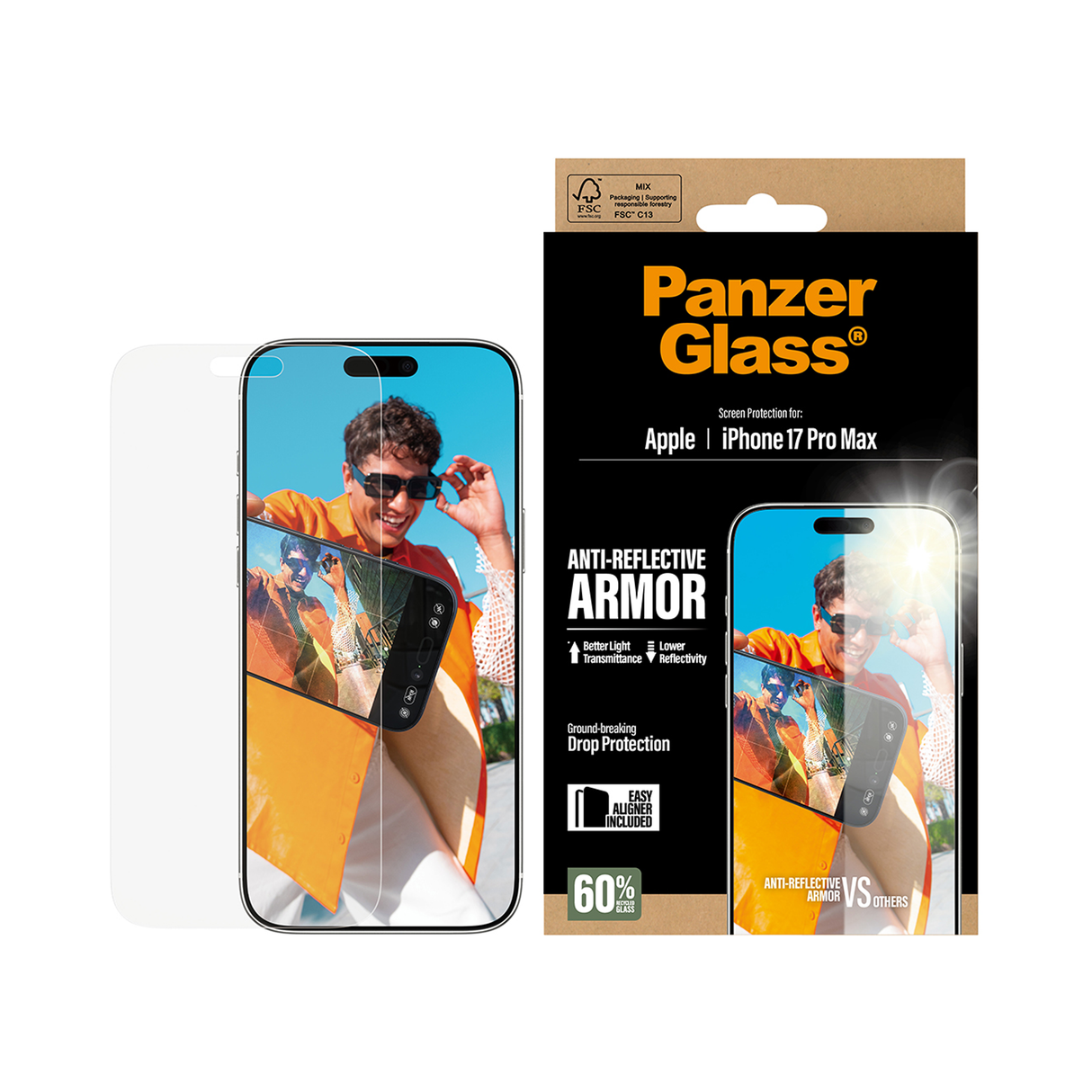 PanzerGlass Anti Reflective Armor Screen iPhone 17 Pro Max 6.9 Inch