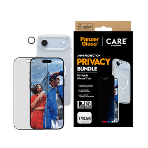 PanzerGlass CARE Explorer PG 3-in-1 Privacy Bundle iPhone 17 Air 6.6 Inch