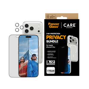 PanzerGlass CARE Explorer PG 3-in-1 Privacy Bundle iPhone 17 Pro 6.3 Inch