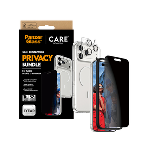 PanzerGlass CARE Explorer PG 3-in-1 Privacy Bundle iPhone 17 Pro Max 6.9 Inch
