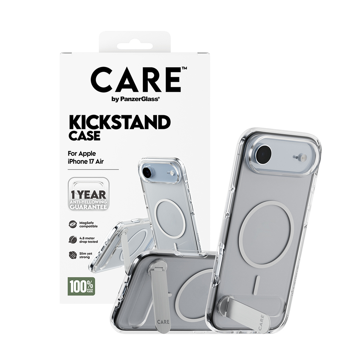 PanzerGlass CARE Feature Transparent Case MagSafe iPhone 17 Air 6.6 Inch