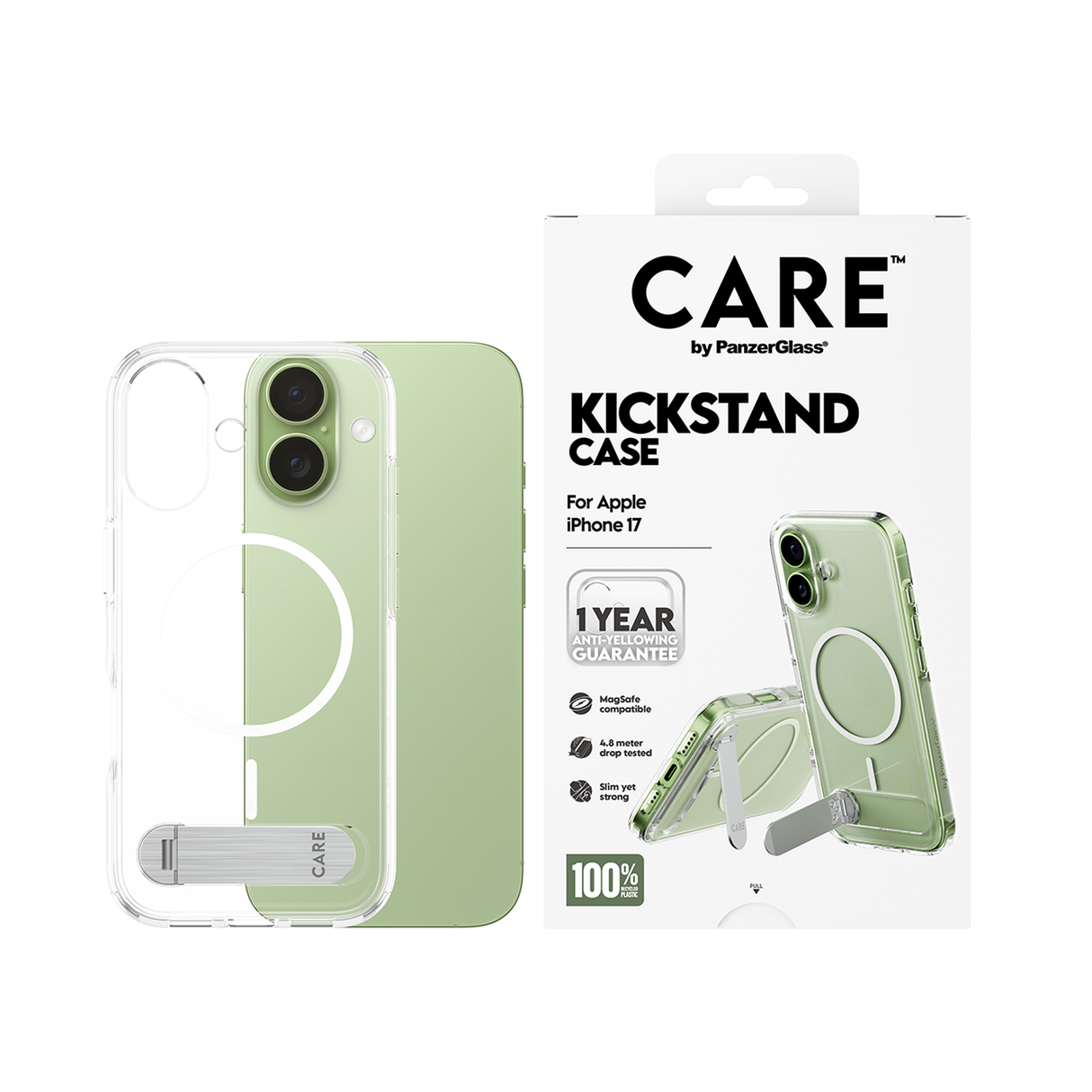 PanzerGlass CARE Feature Transparent Case MagSafe iPhone 17 - 6.3 Inch