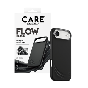 بانزر جلاس كير فيتشر فلو كفر ماجسيف متوافق مع آيفون 17 اير- ‎6.3 بوصة - اسود