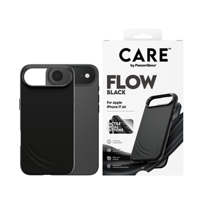 بانزر جلاس كير فيتشر فلو كفر ماجسيف متوافق مع آيفون 17 اير- ‎6.3 بوصة - اسود