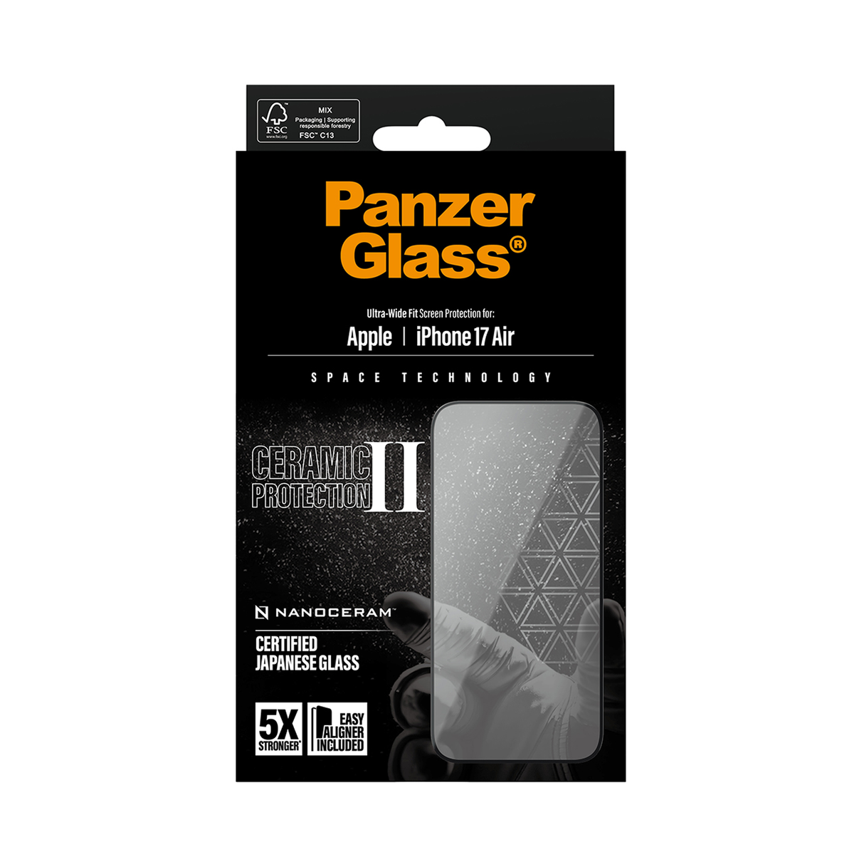 PanzerGlass Ceramic II Screen iPhone 17 Air 6.6 Inch Ultra
