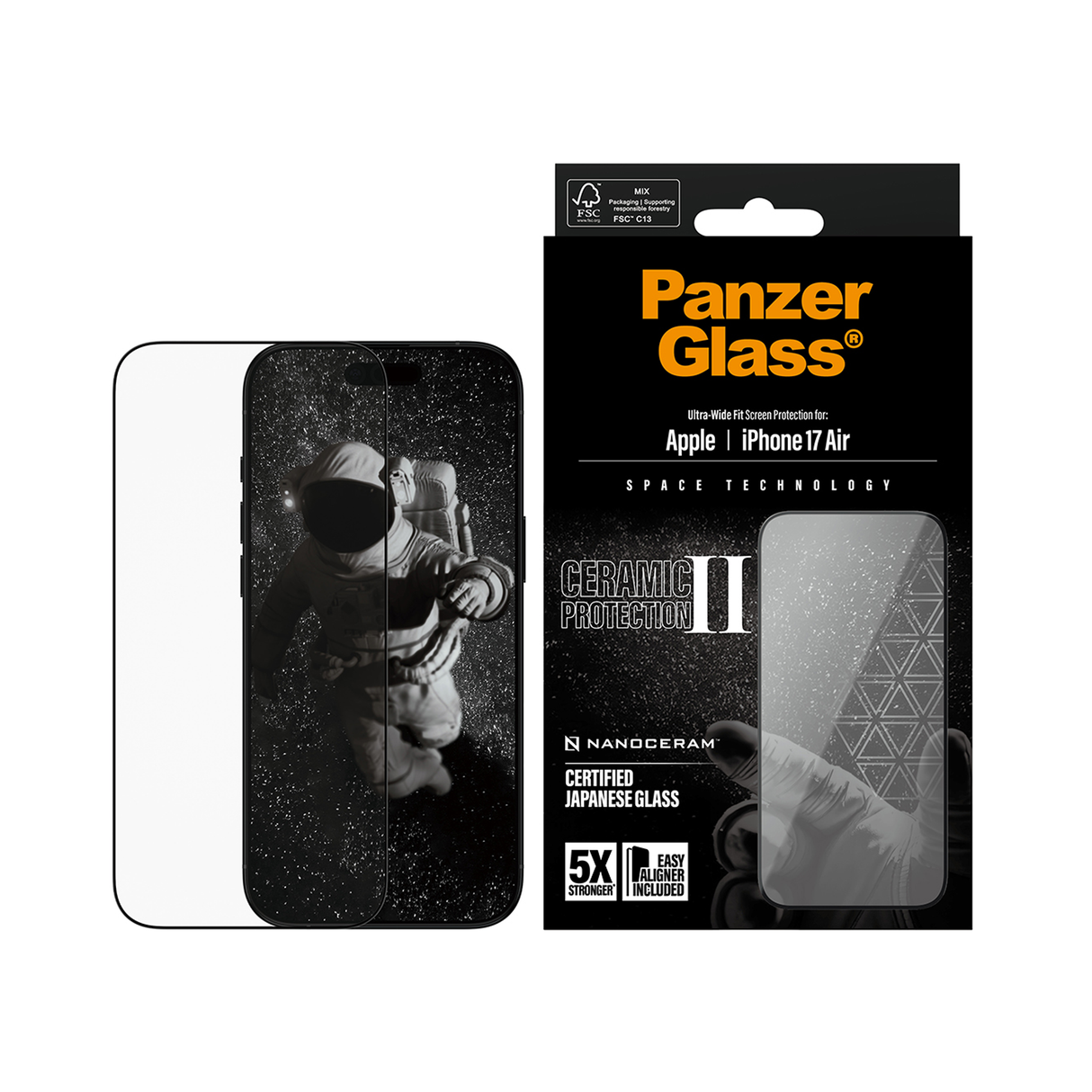 PanzerGlass Ceramic II Screen iPhone 17 Air 6.6 Inch Ultra