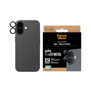 بانزر جلاس هووبز بلاك عدسة كاميرا متوافقة مع آيفون 17 - 6.3 بوصة