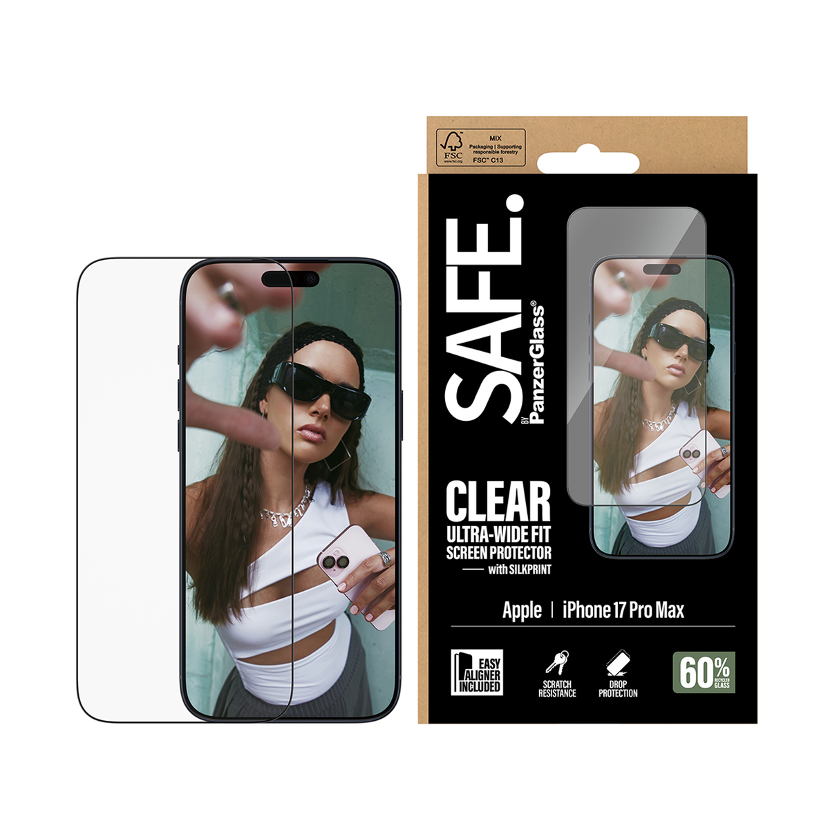 PanzerGlass SAFE Screen iPhone 17 Pro Max 6.9 Inch Ultra