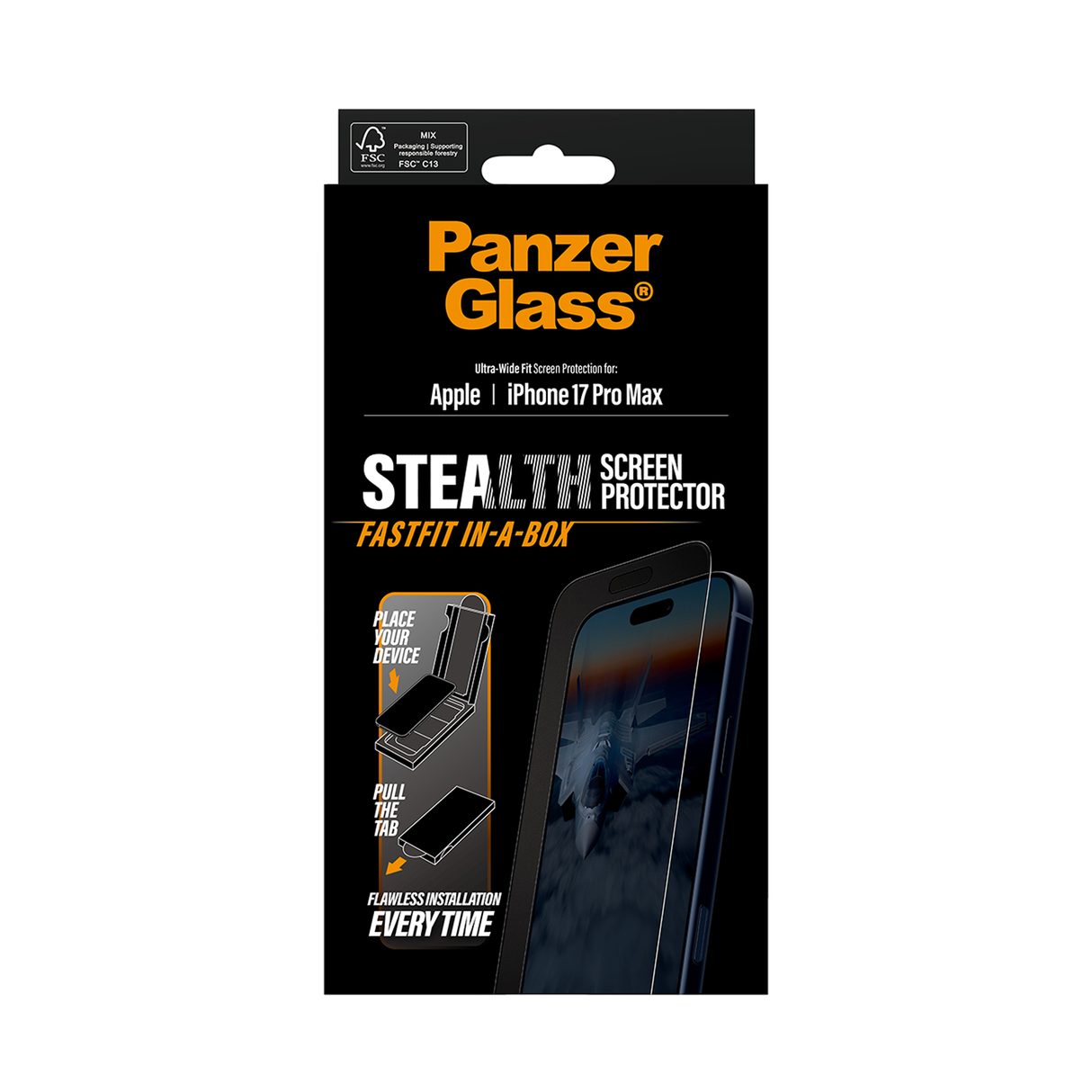 PanzerGlass Stealth Screen iPhone 17 Pro Max 6.9 Inch Ultra