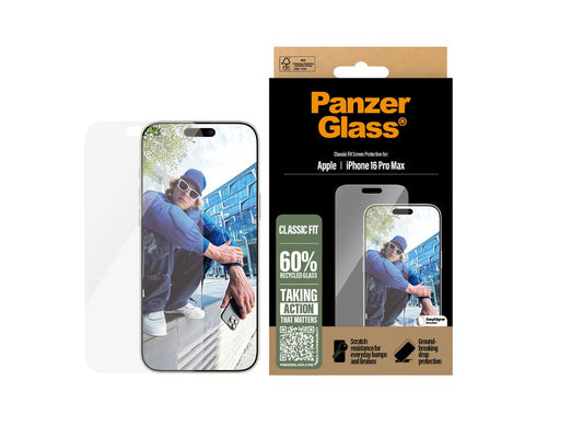 PanzerGlass® Screen Protector For iPhone 16 Pro Max - 6.9 Inch - Classic Fit