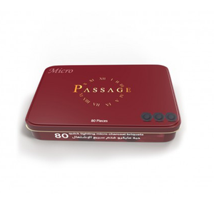 باسج فحم سريع الاشتعال مايكرو علبة معدنية 80 حبة 35 مم