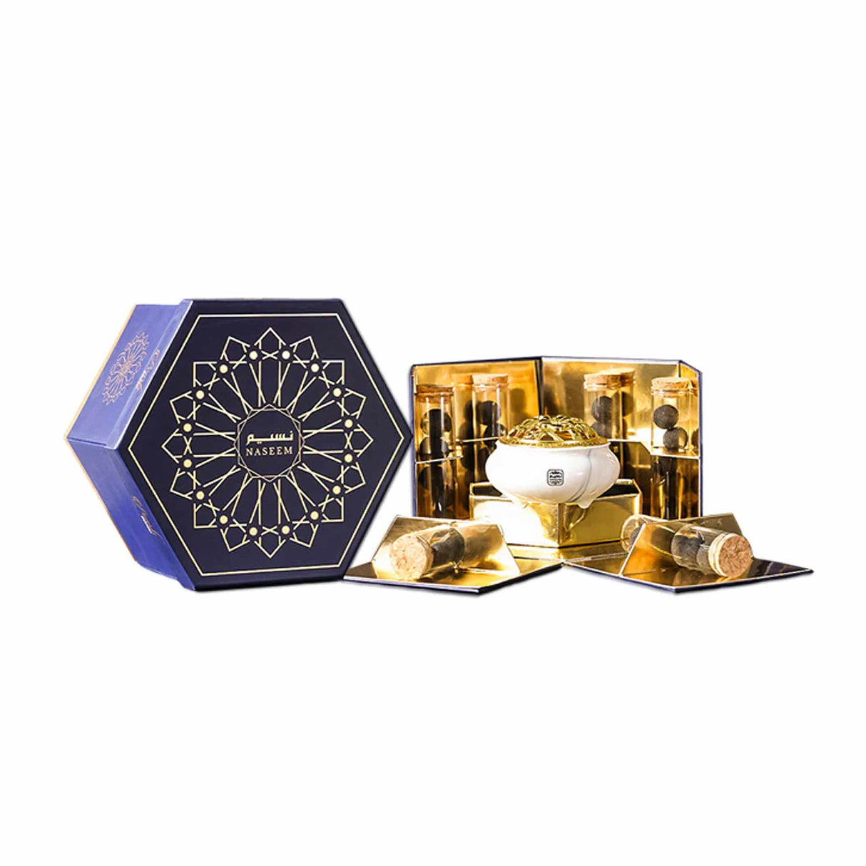 Pearls Bukhour Box with Mubkhar -120g