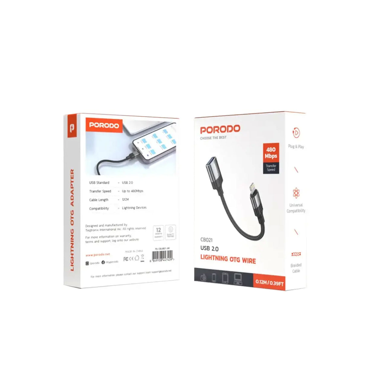 Porodo Lightning OTG Wire - Zayoom