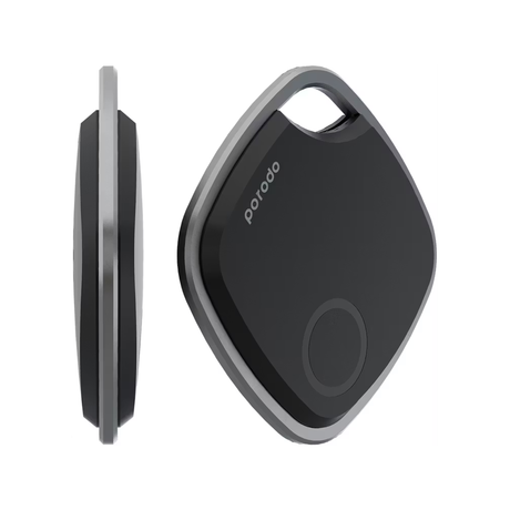 Porodo Lifestyle Smart Tracker with Proximity Alarm, IP67 Waterproof, Camera Shutter Remote, Bluetooth Connection, App Controller, GPS Location Tag, Find Phone Button - Black - ASIS