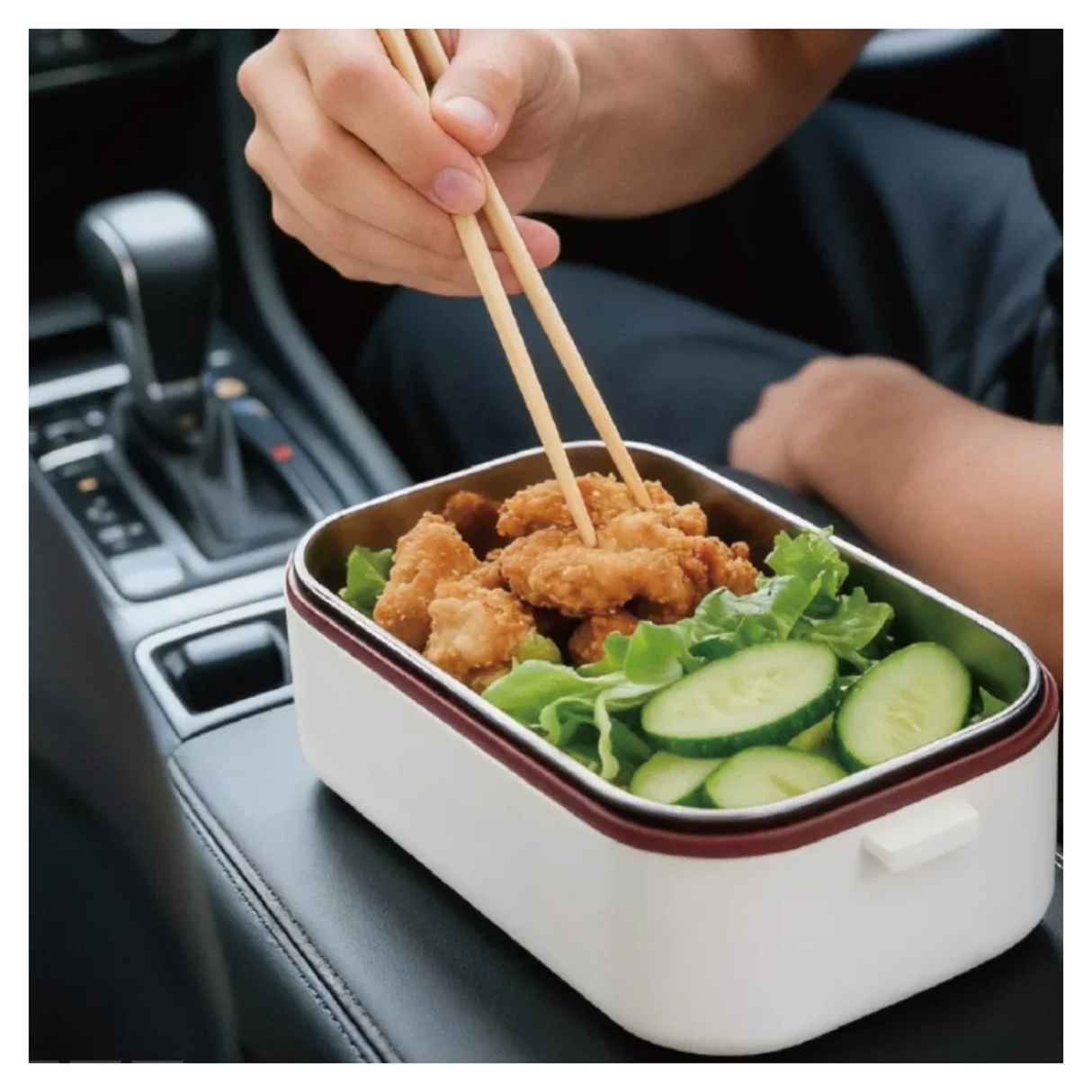 Porodo Lunchmate Dual Mode Electric Lunch Box - White