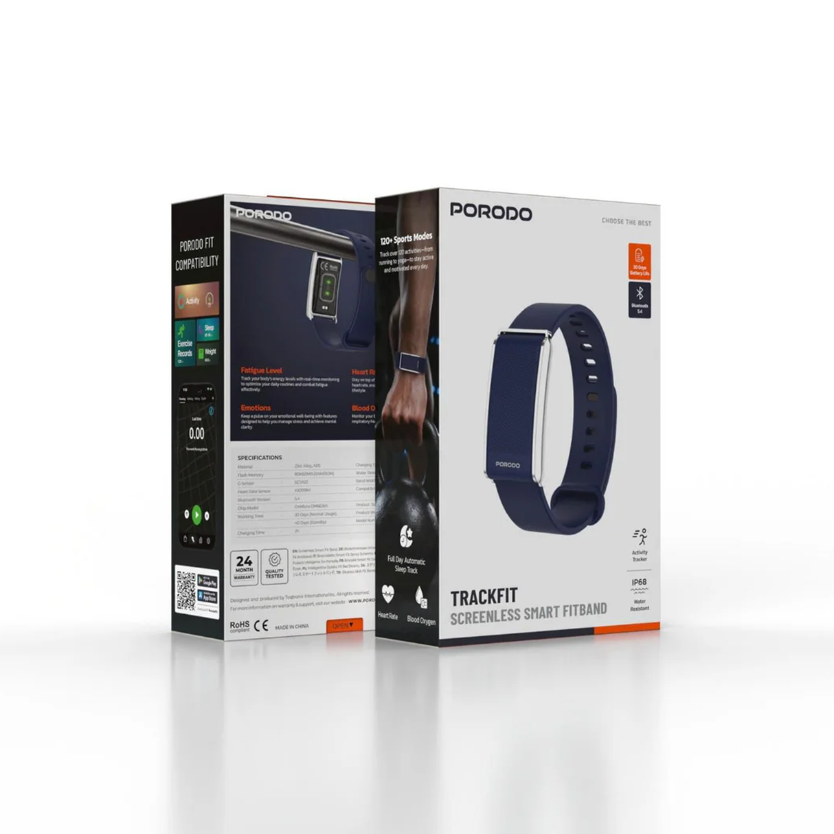 Porodo Trackfit Screenless Smart FitBand