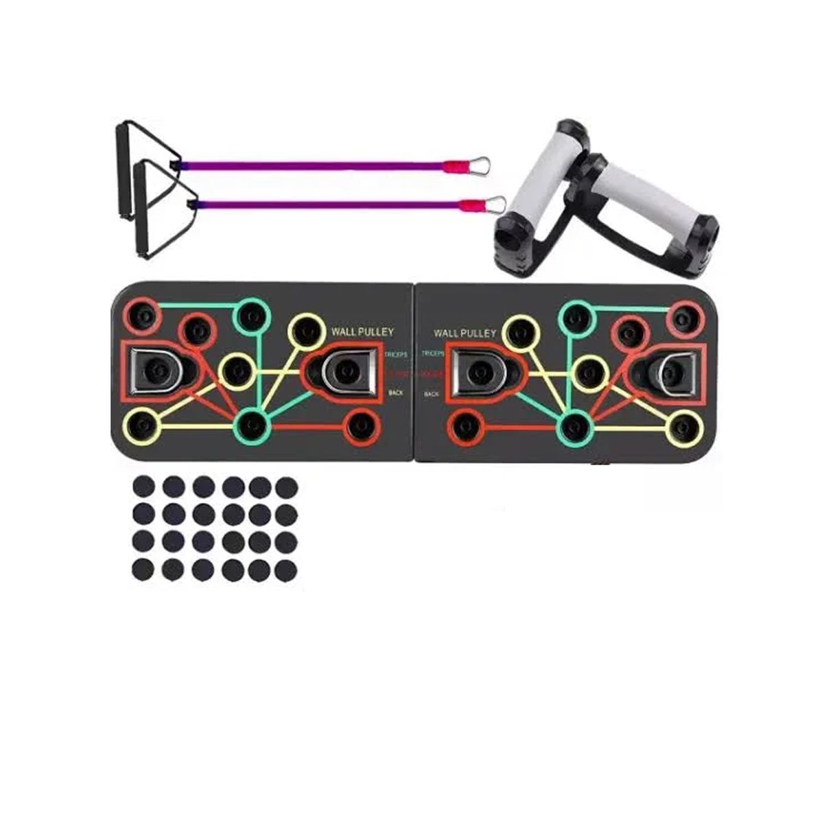 Portable 16-in-1 Push-Up Training Board for Indoor or Outdoor Gym