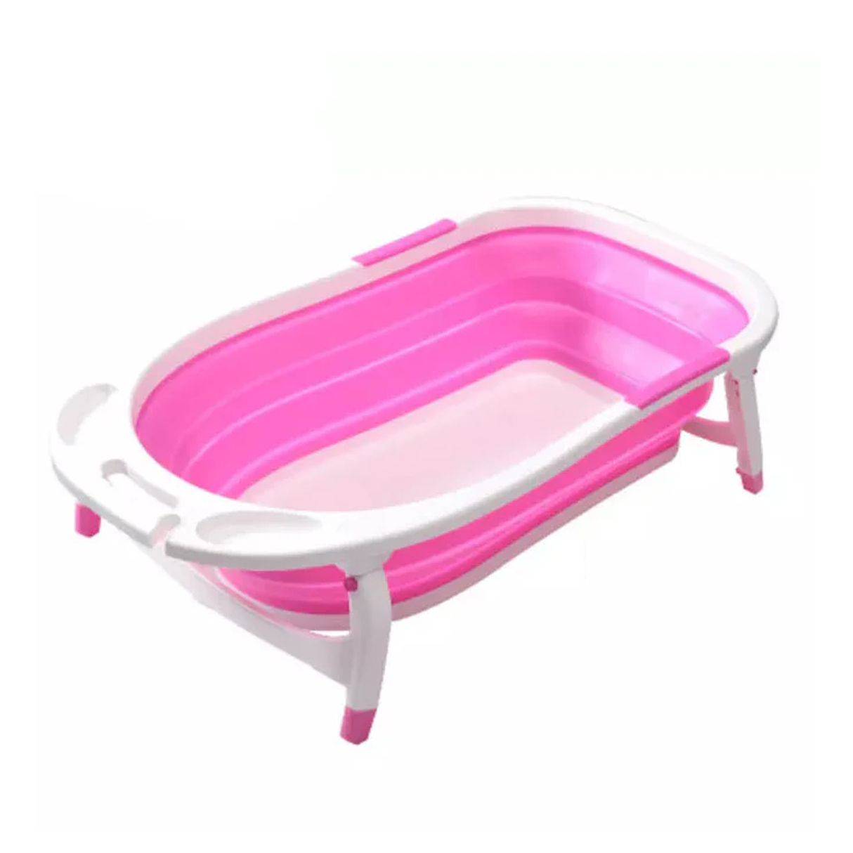 Portable Baby Bath Tub With Non-Slip Design and Extra Leg Space - Pink