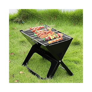 شواية فحم محمولة، موفرة للمساحة وقابلة للطي للباربيكيو