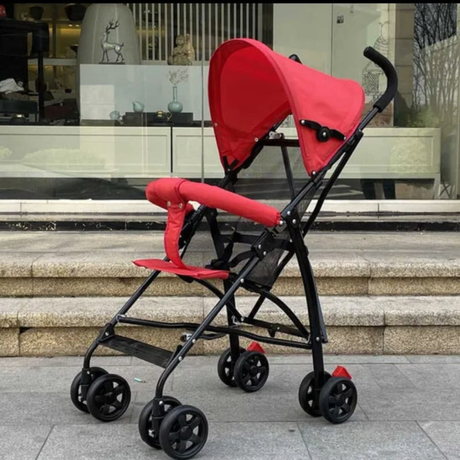 عربة أطفال قابلة للطي مع ممتصات صدمات شبكية