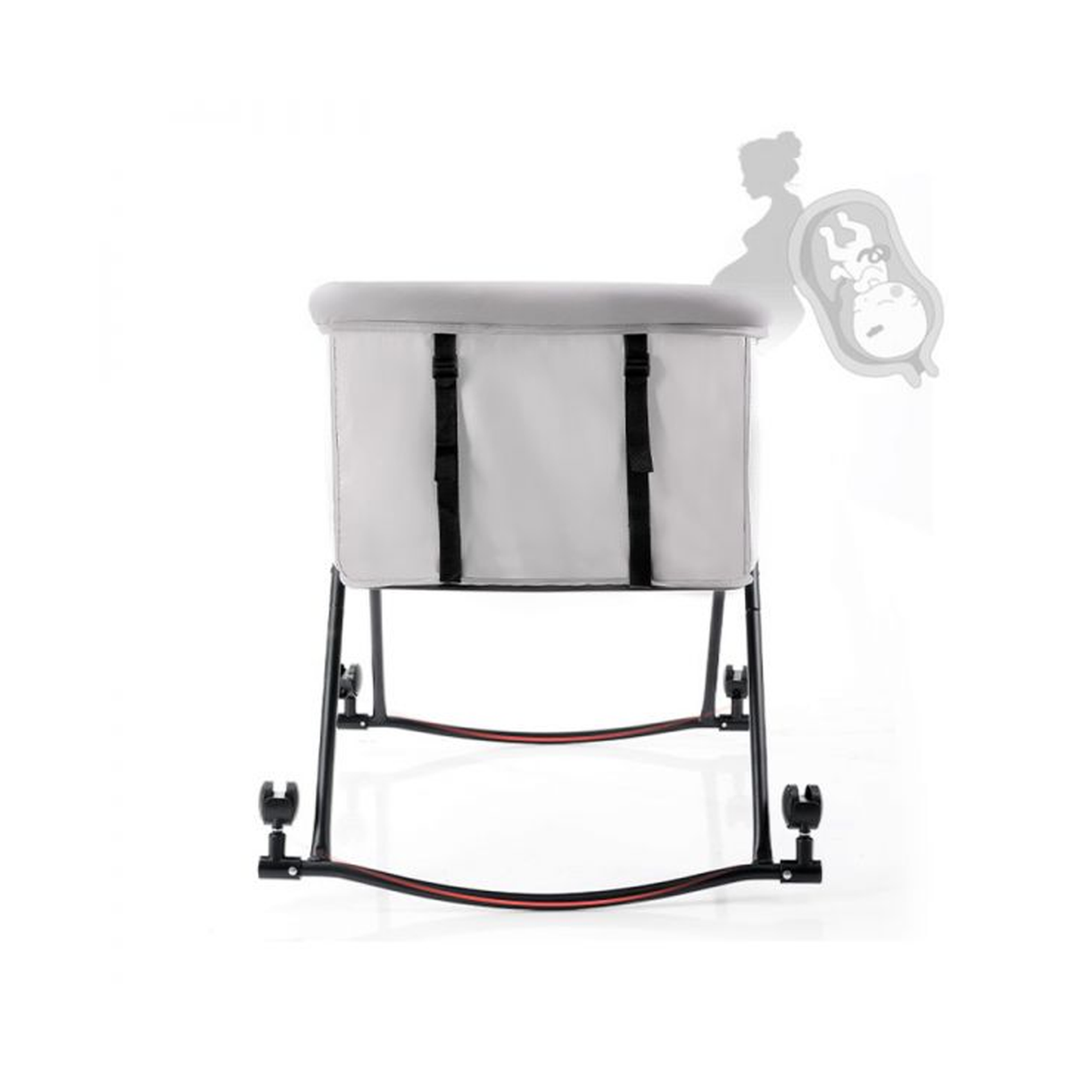 سرير أطفال مستطيل قابل للطي بثلاثة أوضاع تحويل