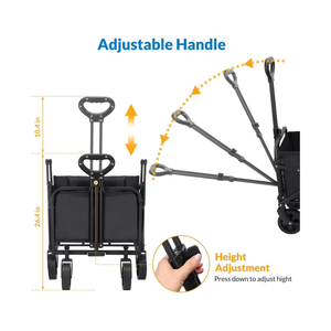 Portable Folding Wagon Cart for Sports, Shopping, Camping