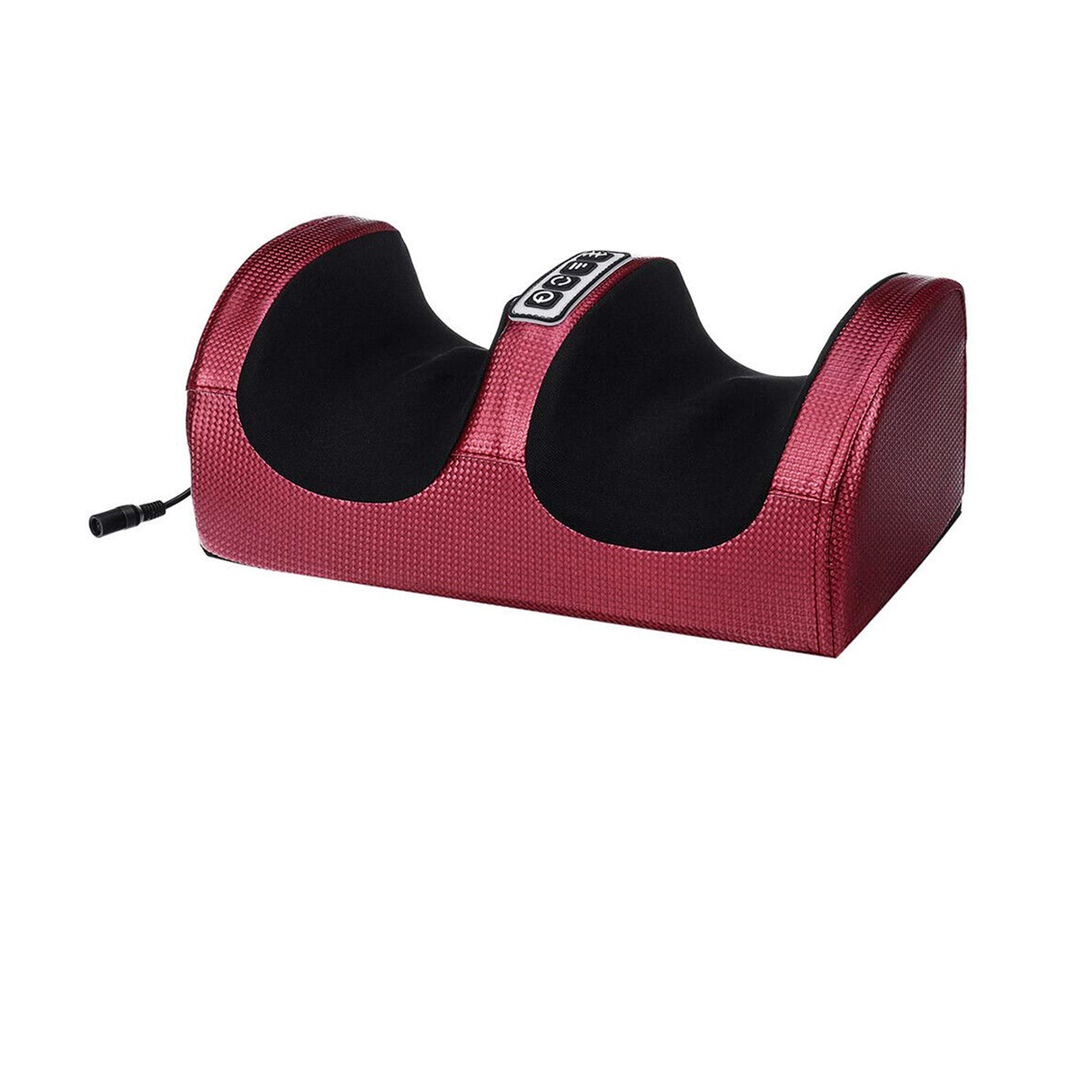 Portable Heated Foot Massager With Timer and for Relaxing Therapy for Blood Circulation- Red