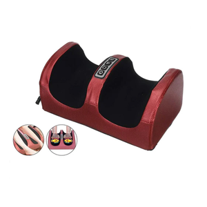 Portable Heated Foot Massager With Timer and for Relaxing Therapy for Blood Circulation- Red