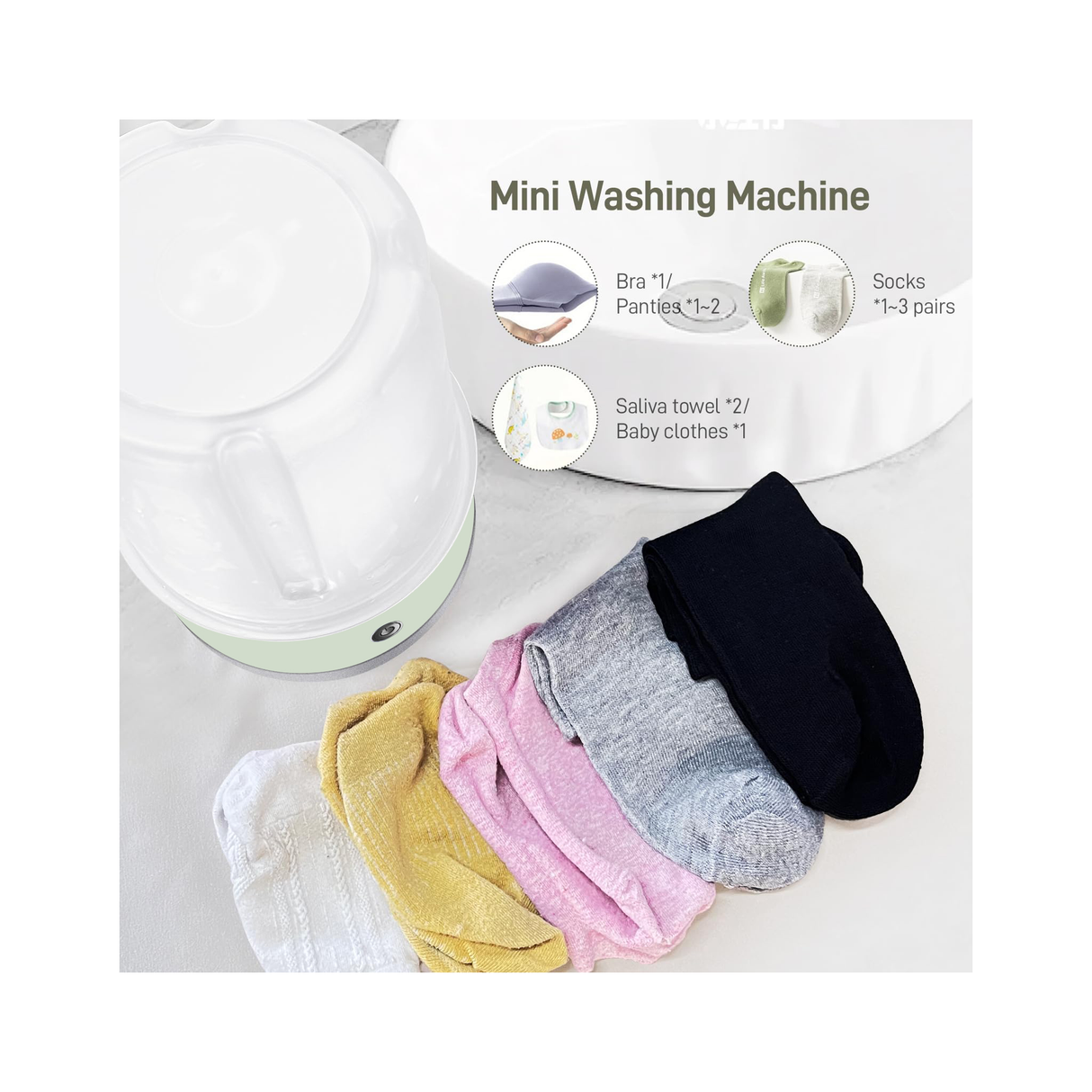 Portable Mini Laundry Cup Washer