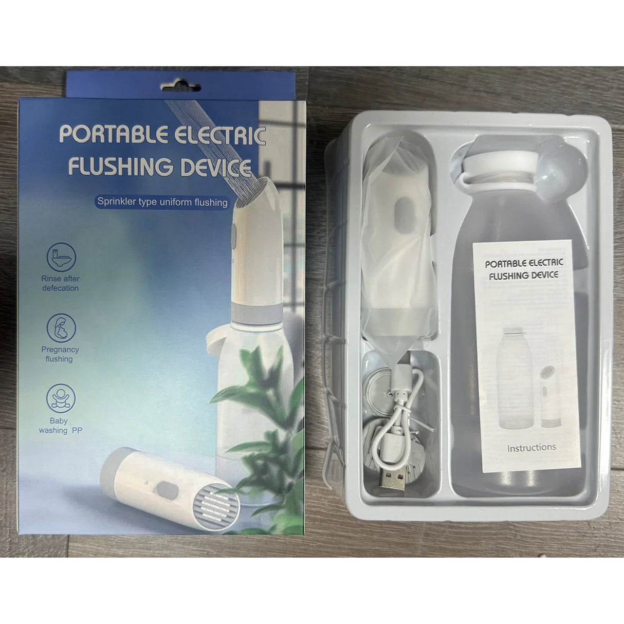 شطاف كهربائي محمول يعمل بوصلة يو إس بي