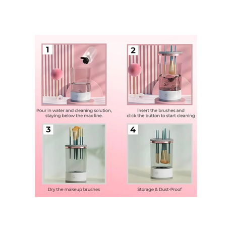 Portable USB Electric Makeup Brush Cleaner - BUSHCLN-LOK